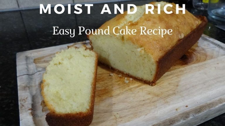 Rich Pound Cake Recipe